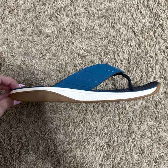 Reef The Deckhand Men’s Flip Flops Size 11 Teal Blue main image 4